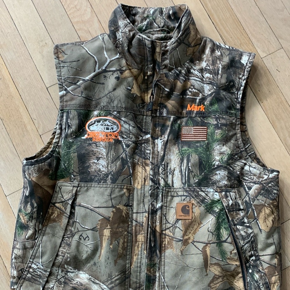 Carhartt Mens Insulated Quick Duck Camo Vest